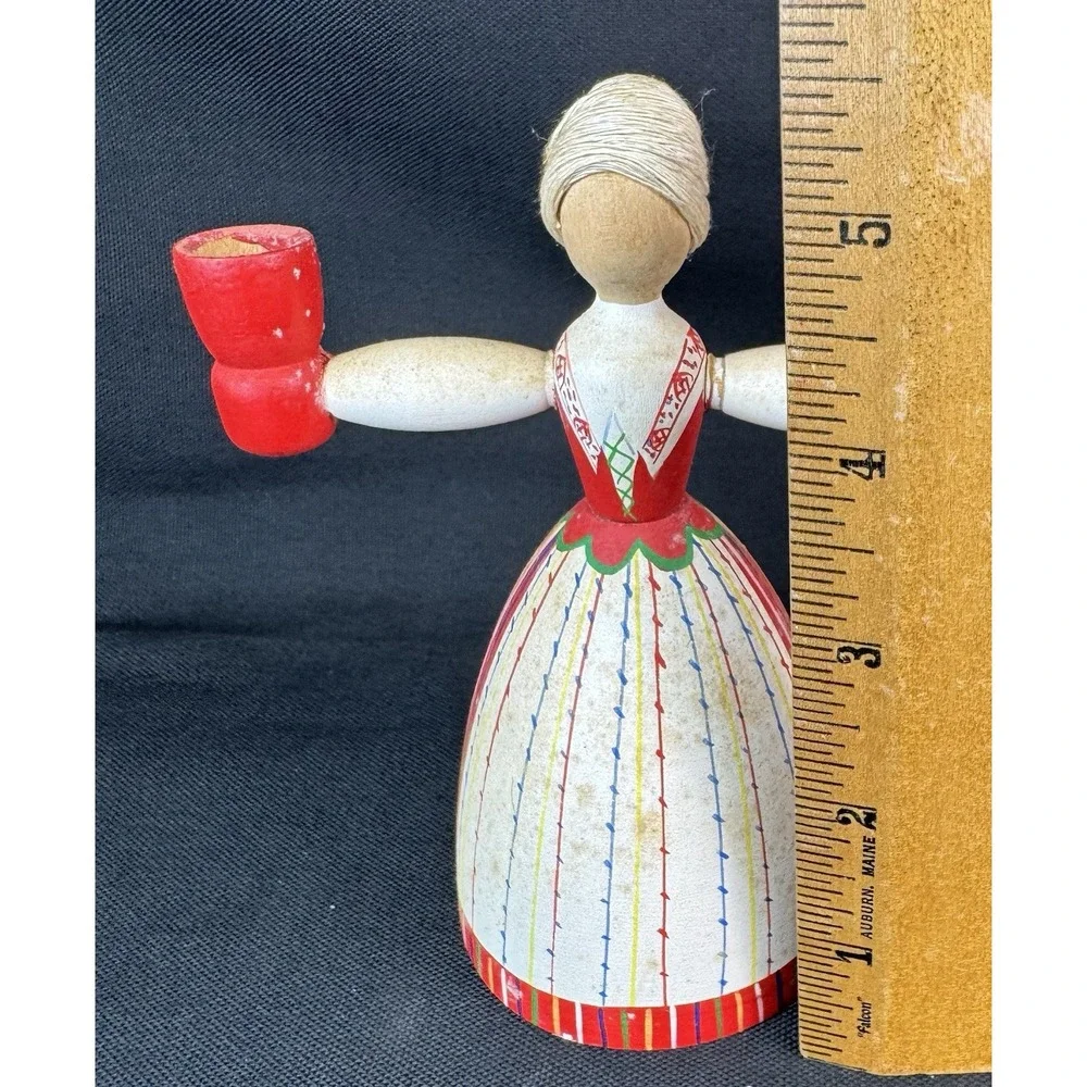 Vintage Swedish Candlestick Holder  Helmslojden Boras Sweden Hand Painted